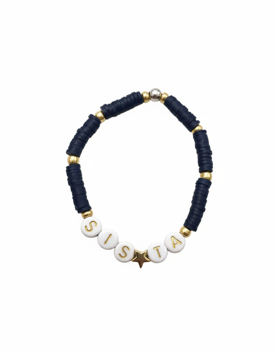 Bracelet message personnalisé "Sista"