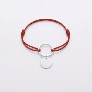 Bracelet cercle et médaille ajustable