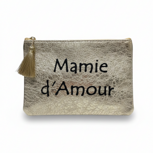 Pochette "Mamie d’amour" dorée
