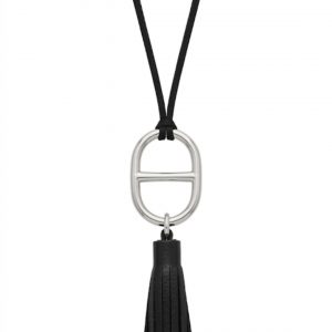 Sautoir maille marine XL