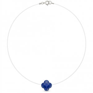 Collier goutte trefle