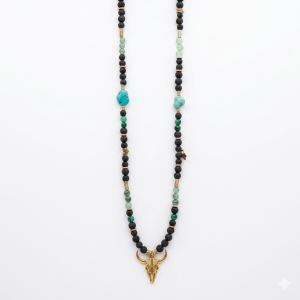 Collier/Bracelet "Maliboo" style Mala buffle