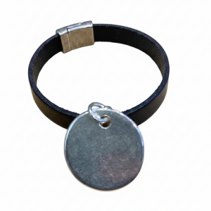 Bracelet cuir médaille