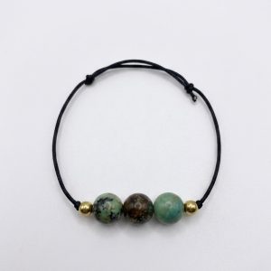 Lot de 3 pierres naturelles & bracelet