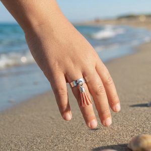 Bague : Métal argenté