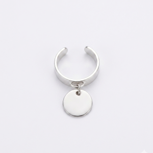 Bague : Métal argenté