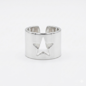 Bague STAR : Plaqué argent