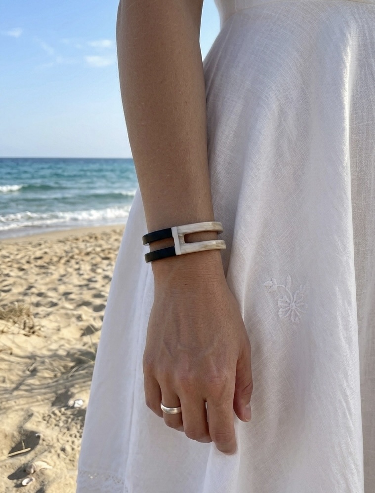Bracelet "Corne Bicolore" – Image 6