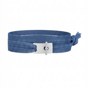Bracelet ruban de soie "Delta"