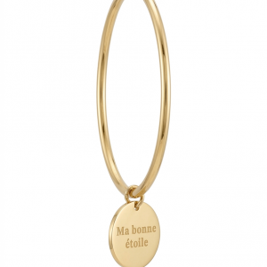 Bracelet jonc message  « Ma bonne étoile »