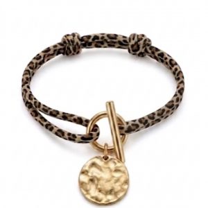 Bracelet : Cordon Léopard