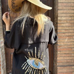 Blouse Tunique Cassy noire