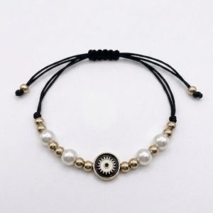 Bracelet lucky eyes noir