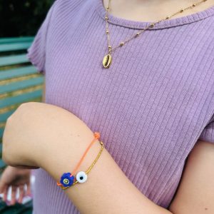Collier acier Coquillage enfant