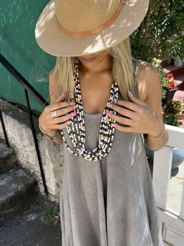 Collier Cassy perles de bois