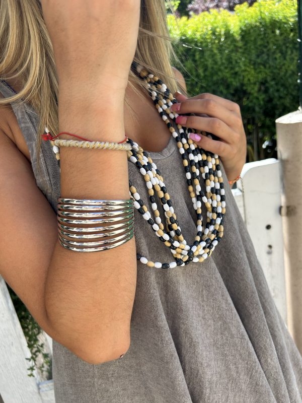 Collier Cassy perles de bois – Image 2