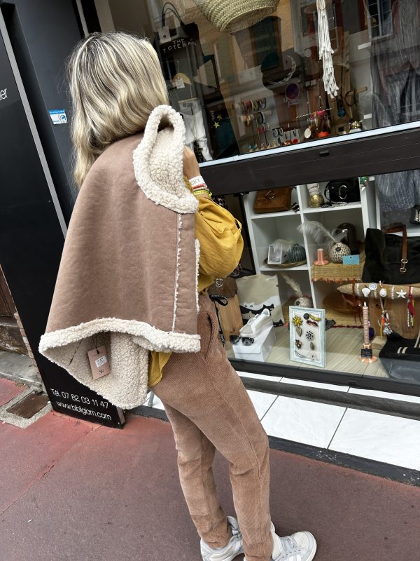Veste Dana effet mouton et daim – Image 2