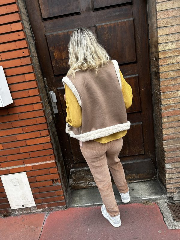 Veste Dana effet mouton et daim – Image 3