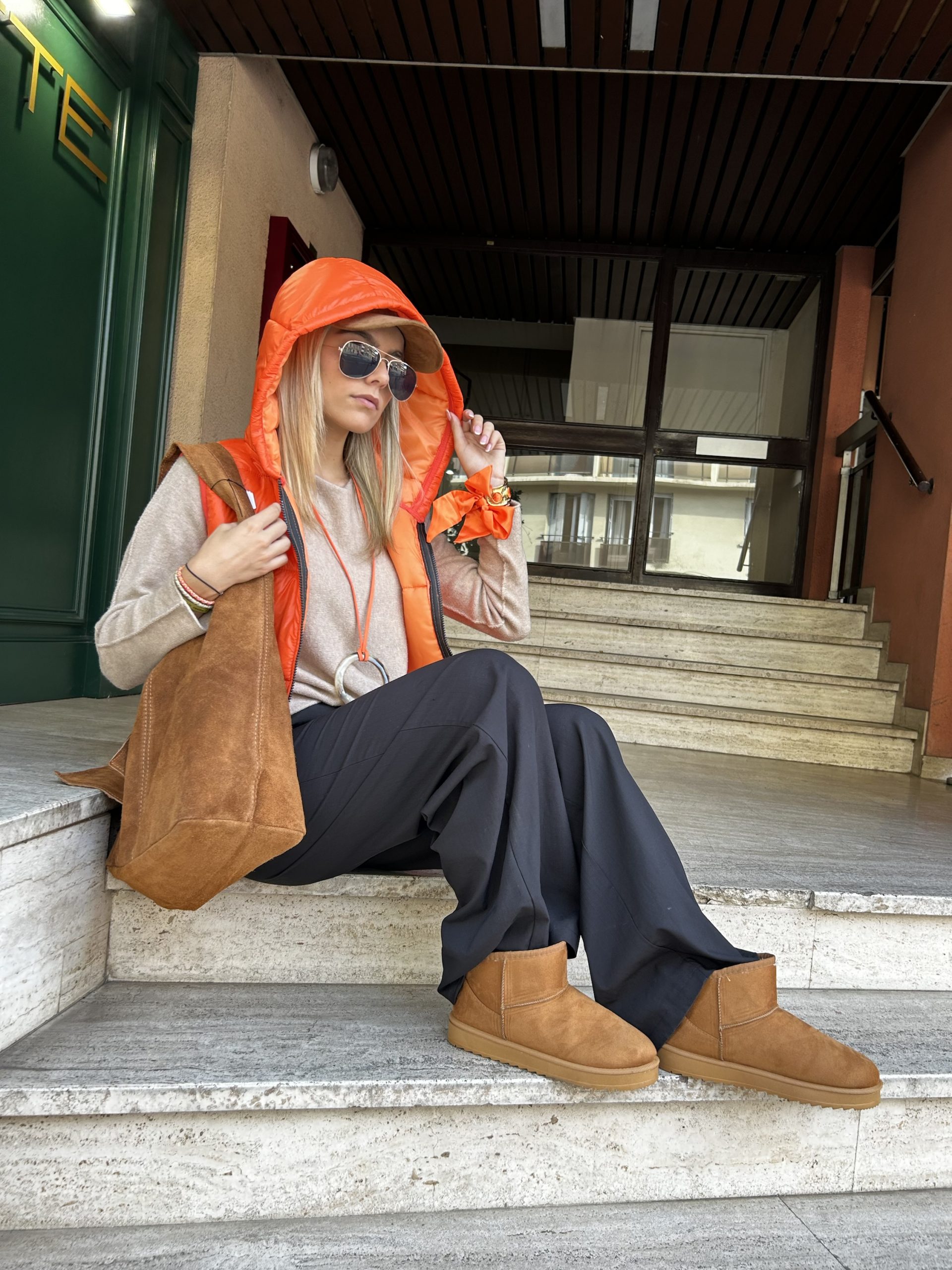 Doudoune Cosmos orange – Image 3