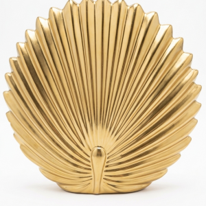 Vase doré soleil
