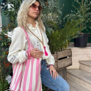 Sac Cabas Rayé Love