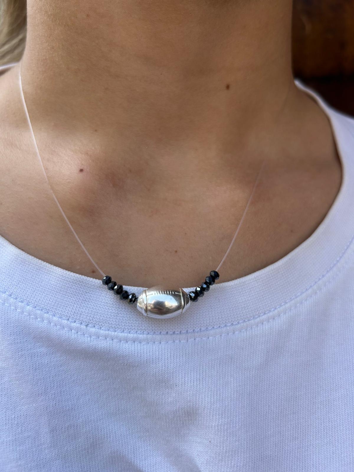 Collier Rugby Argenté – Image 2