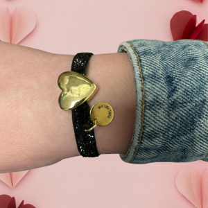 Bracelet Love Bibliglam Noir