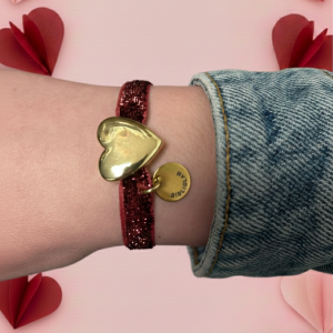 Bracelet Love Bibliglam Rouge