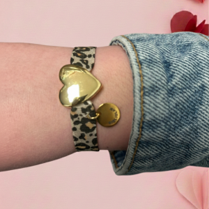 Bracelet Love Bibliglam Léopard