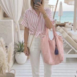 Sac Cabas Rayé Love