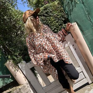 Blouse Fluide Imprimé Léopard