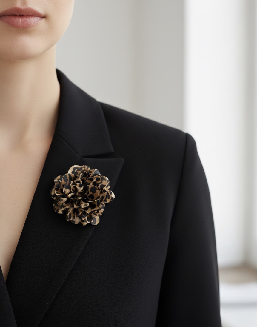 Broche Fleur de LĂ©opard â Image 2