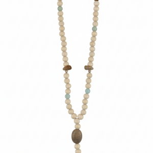 Sautoir Perles Bois