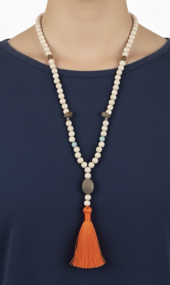 Sautoir Perles Bois – Image 2