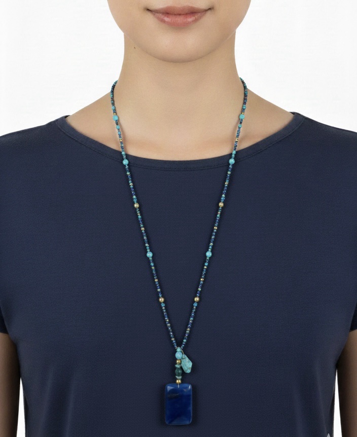 Sautoir Lapis-Lazuli ImpĂ©rial â Image 2