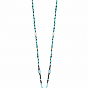 Sautoir Bohème Turquoise Marbrée