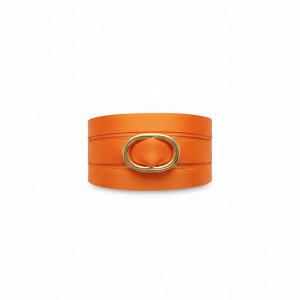 Bracelet foulard Orange et doré
