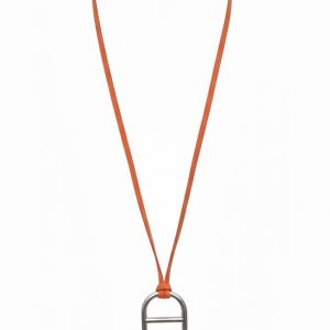 Sautoir Maillon Orange Fluo