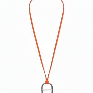 Sautoir Maillon Orange Fluo