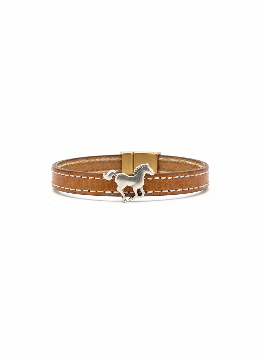 Bracelet Cuir Cavalier Mustang