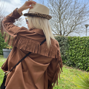 Veste franges Cow