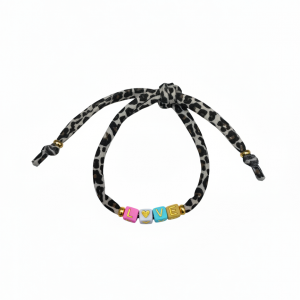 Bracelet imprimé léopard love