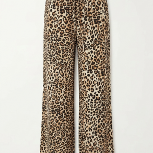 Pantalon léopard fluide