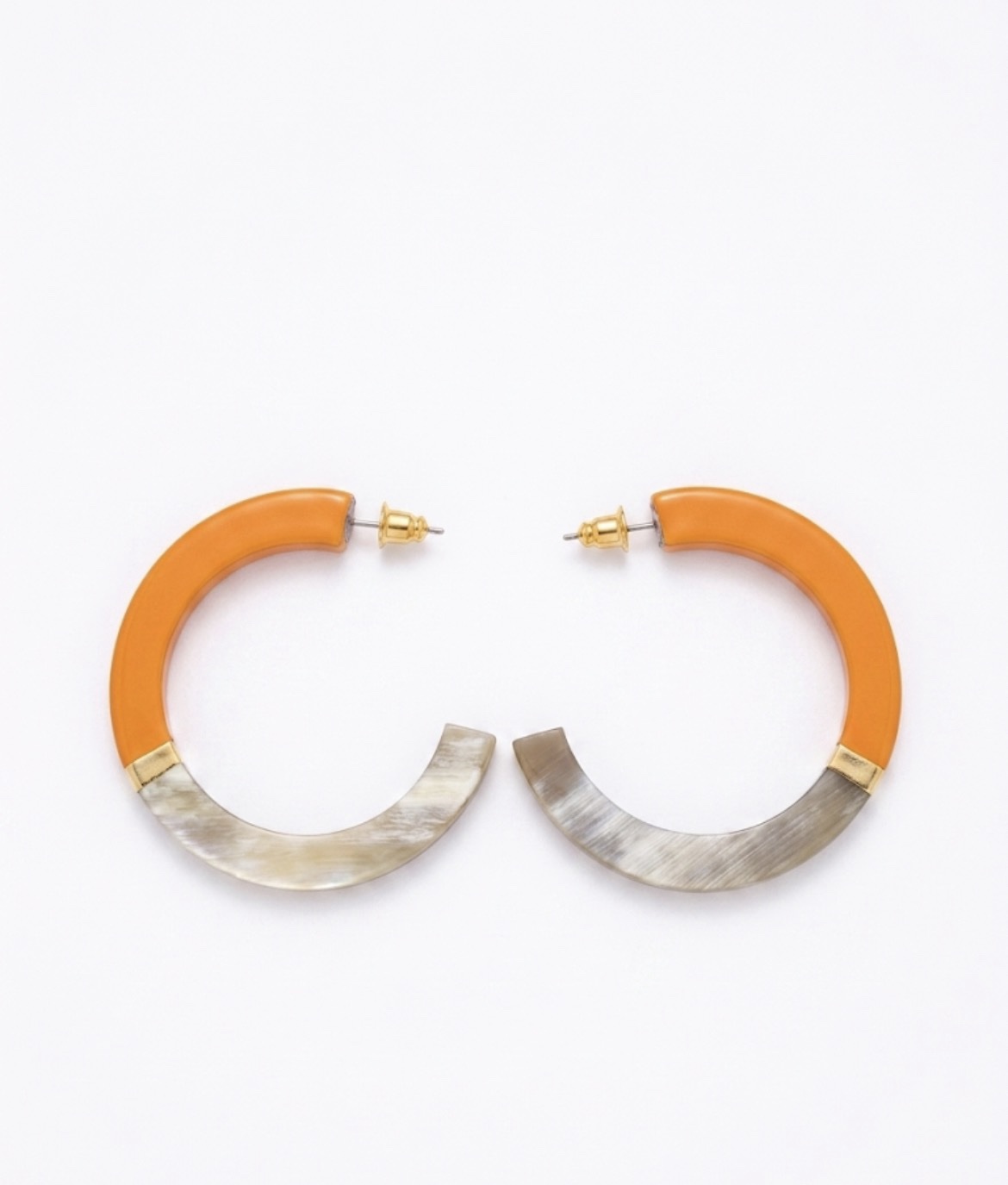 Créoles Bicolores Orangées – Image 2