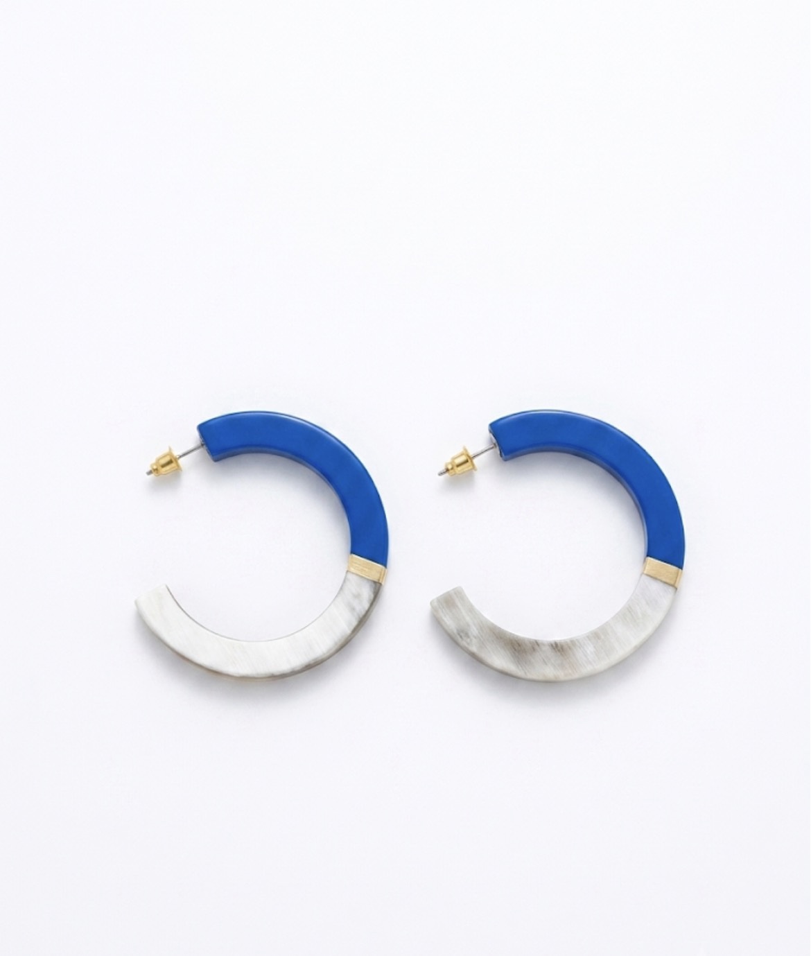 Créoles Bicolores Bleues – Image 2