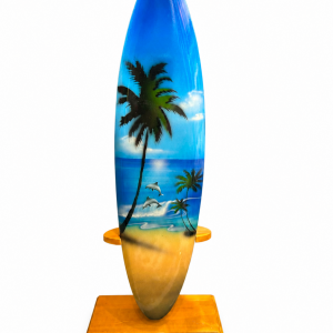 Planche Surf Déco Tropicale