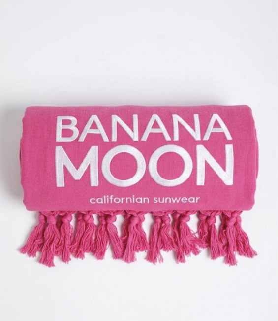 Serviette de Plage Rose Banana Moon