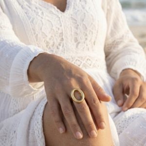 Bague Éclipse dorée