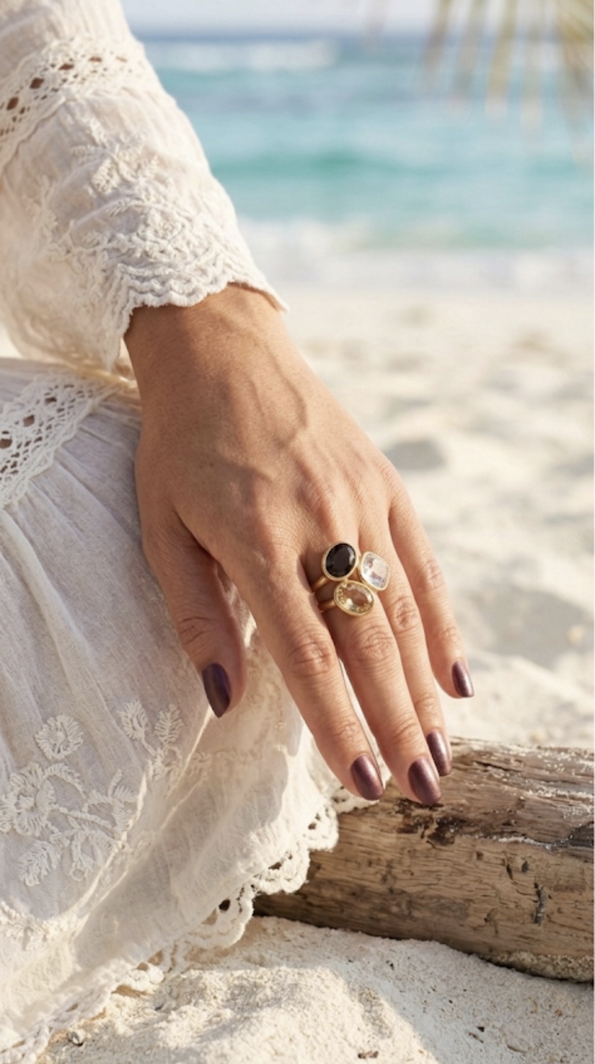Bague Trio de Cristaux