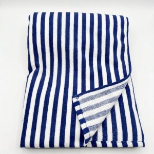 Serviette de Plage Bleu et Blanche